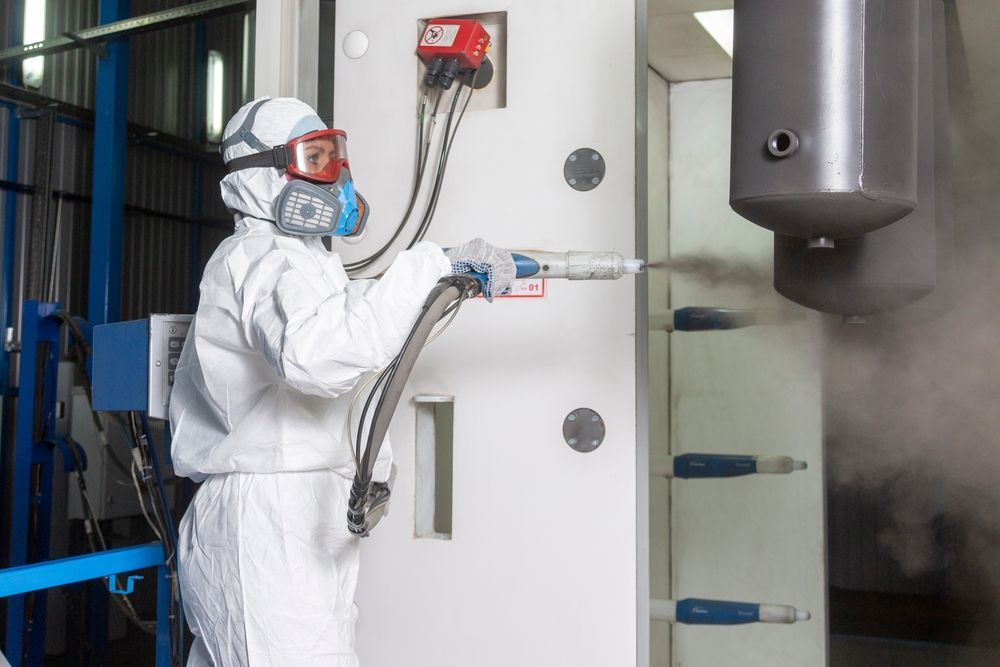 Production,At,The,Factory,Powder,Coating,Of,Parts,Modern,Production